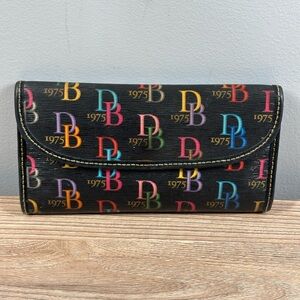 Dooney & Bourke DB75 Multi Rainbow Zipper Continental Clutch/Wallet